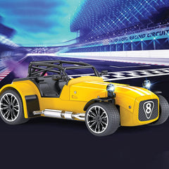 Playzu Classic Remote Control Die Cast With Mist Spray Racing Car – Yellow - FunCorp India