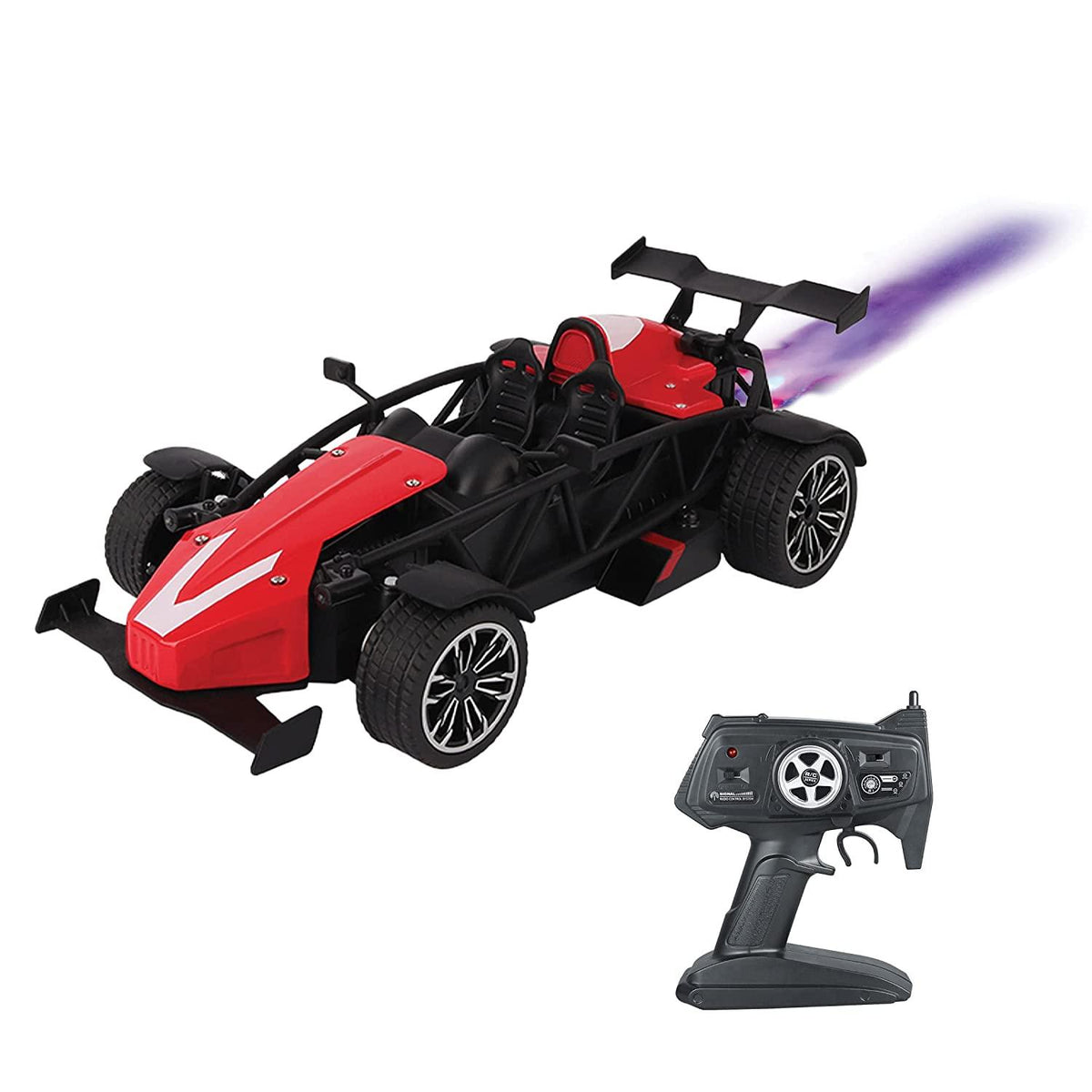 Playzu F1 Remote Control Die Cast With Mist Spray Racing Car – Red - FunCorp India