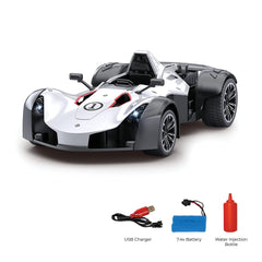 Playzu Sports Remote Control Die Cast With Mist Spray Racing Car – White - FunCorp India