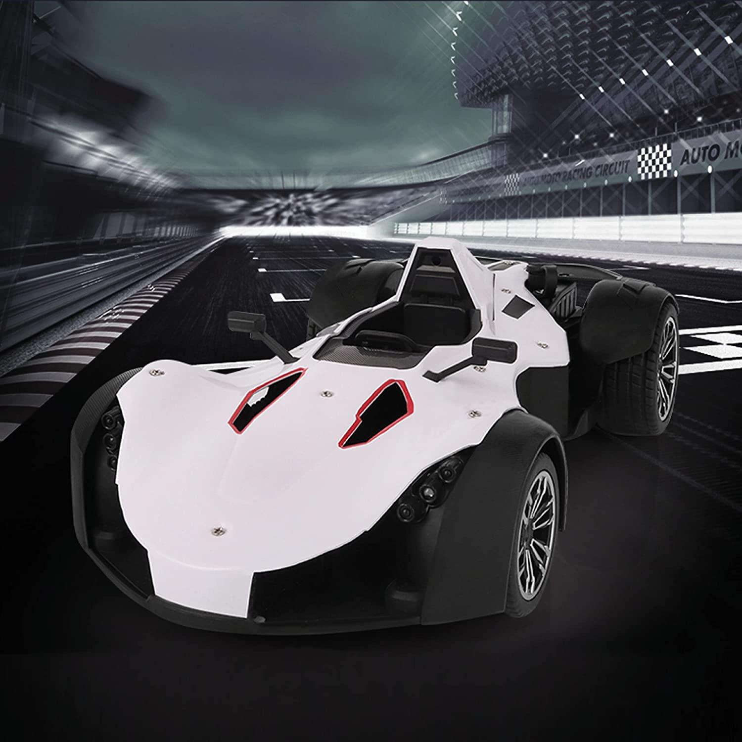 Playzu Sports Remote Control Die Cast With Mist Spray Racing Car – White - FunCorp India