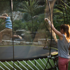 Springfree Compact Round Trampoline With Enclosure - Outdoor Trampoline Activity Toy
