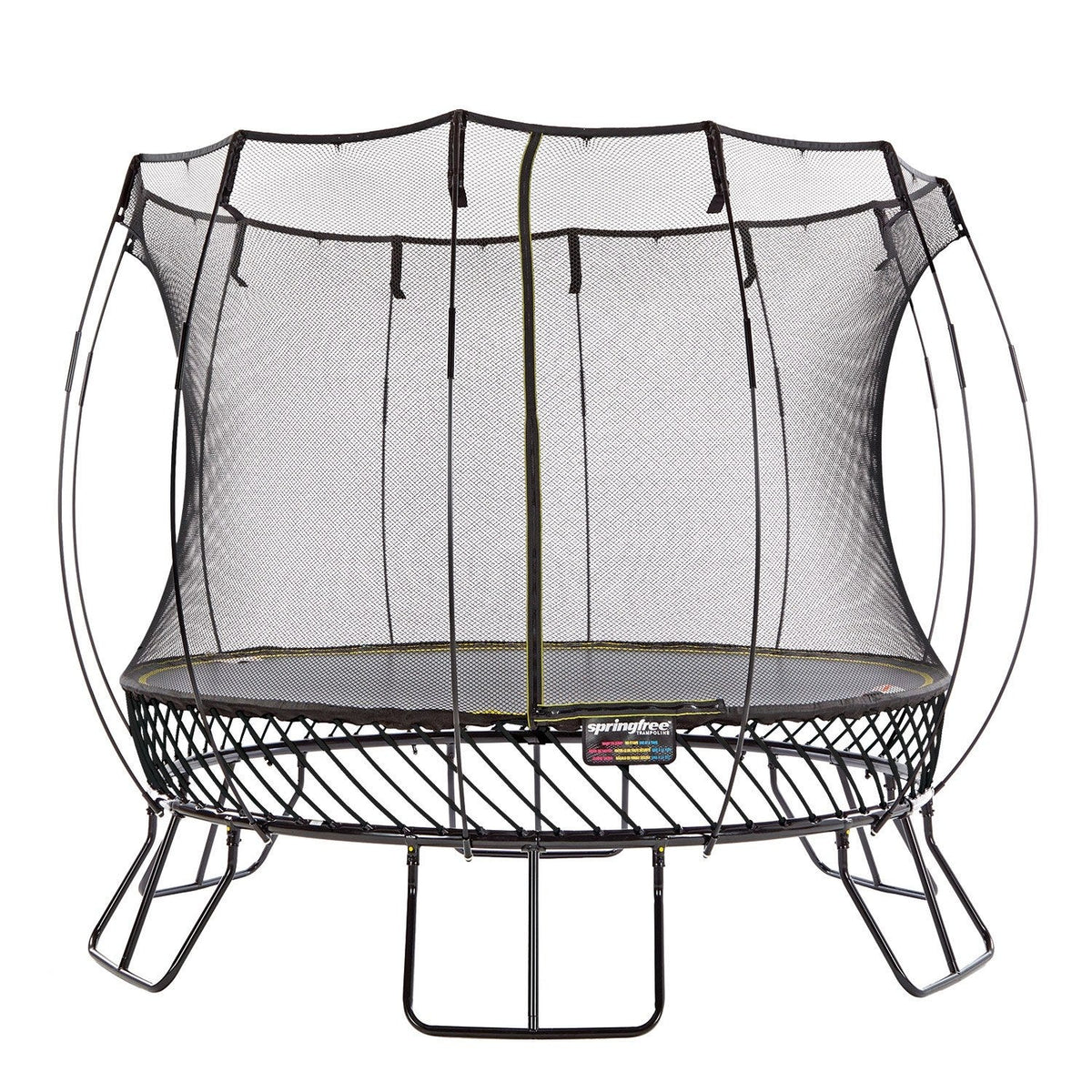 Springfree Compact Round Trampoline With Enclosure - Outdoor Trampoline Activity Toy
