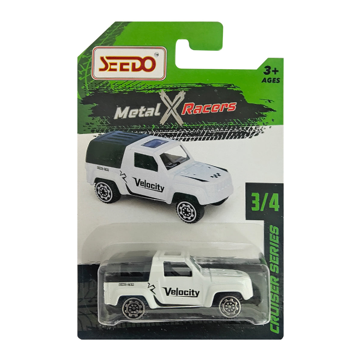 Seedo Metal X Racers Cruiser Series Die Cast Car for Ages 3+, Pack Of 4