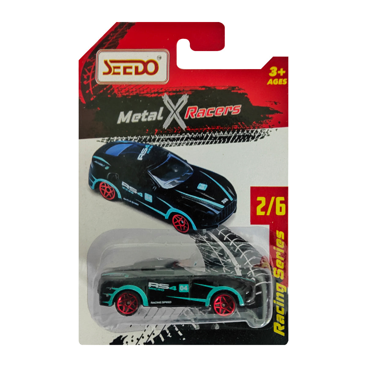 Seedo Metal X Racers Racing Series Die Cast Car for Ages 3+, Pack Of 6