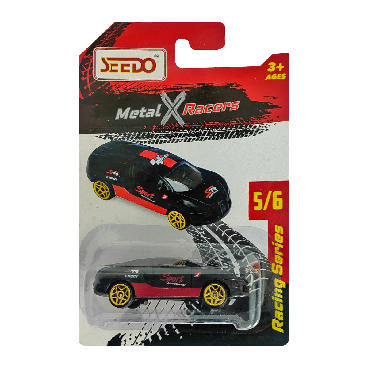 Seedo Metal X Racers Racing Series Die Cast Car for Ages 3+, Pack Of 6