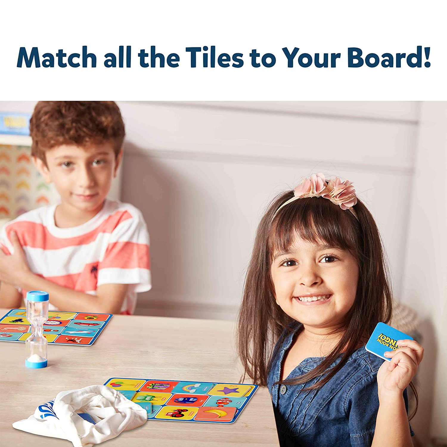 Skillmatics Boom Boom Bingo! Words & Vocabulary - Board Game For Ages 4-7 Years