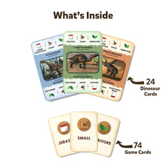 Skillmatics Dino Trio - Dinosaur Themed Strategy Card Game for Kids Ages 5+