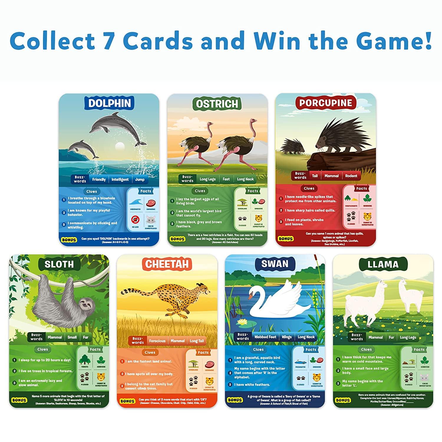 Skillmatics Guess in 10 Animal Planet Mega Pack Family Card Game for Ages 6+