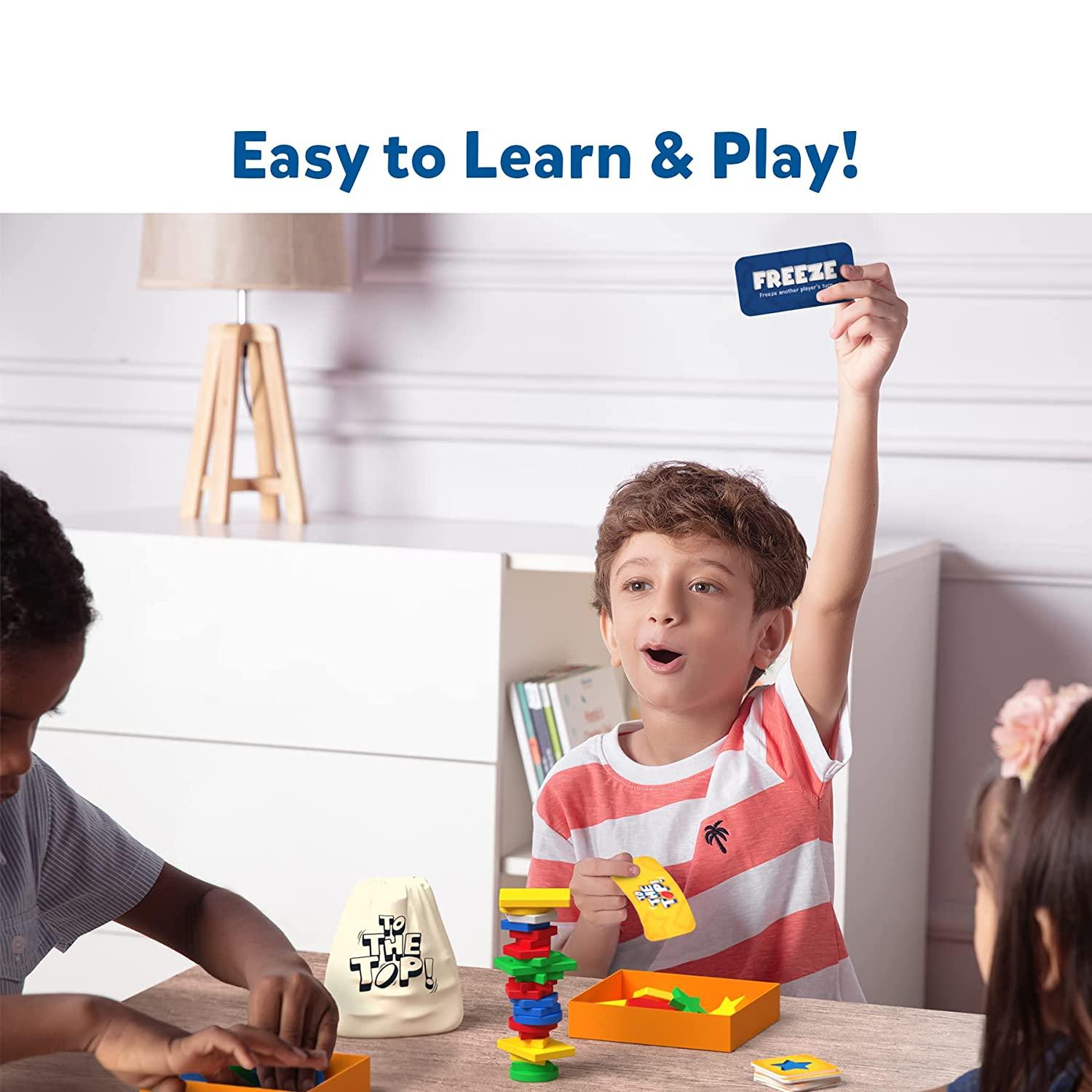 Skillmatics To The TOP! - Matching, Balancing & Strategy Family Board Game for Ages 6+ - FunCorp India