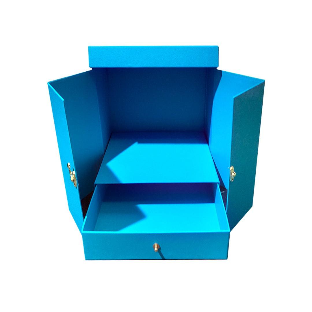 PartyCorp Card Board Surprise Cake Box with One Drawer Gift Box for DIY Customized Photo and Party Decoration - FunCorp India
