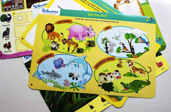 Skillmatics Animal Kingdom (3-6 Years)/ Reusable Activity Mats/ Educational Game with 2 Marker Pens/ Gifts for Kids