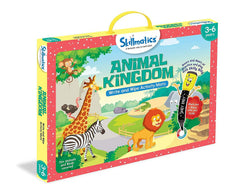 Skillmatics Animal Kingdom (3-6 Years)/ Reusable Activity Mats/ Educational Game with 2 Marker Pens/ Gifts for Kids