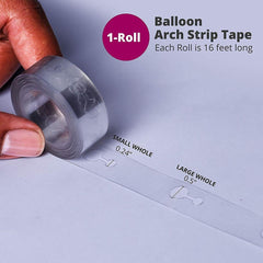 PartyCorp Balloon Garland Arch Making Tape contains 114 pcs Dot Glue, 1 Roll