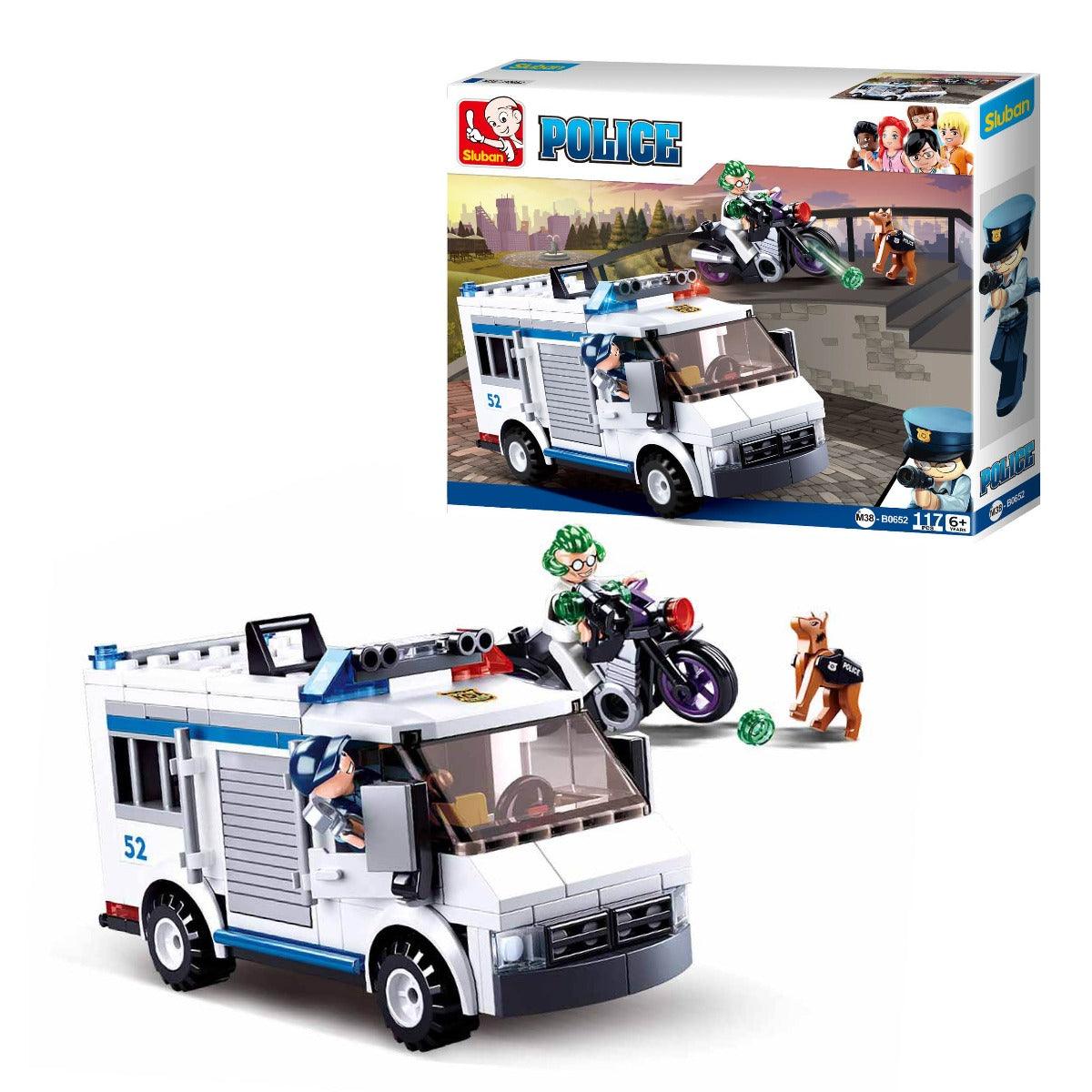 Sluban Police Escort Vehicle Building Blocks for Ages 6+