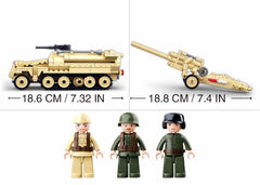 Sluban WW2 Half Truck Building Blocks For Ages 6+