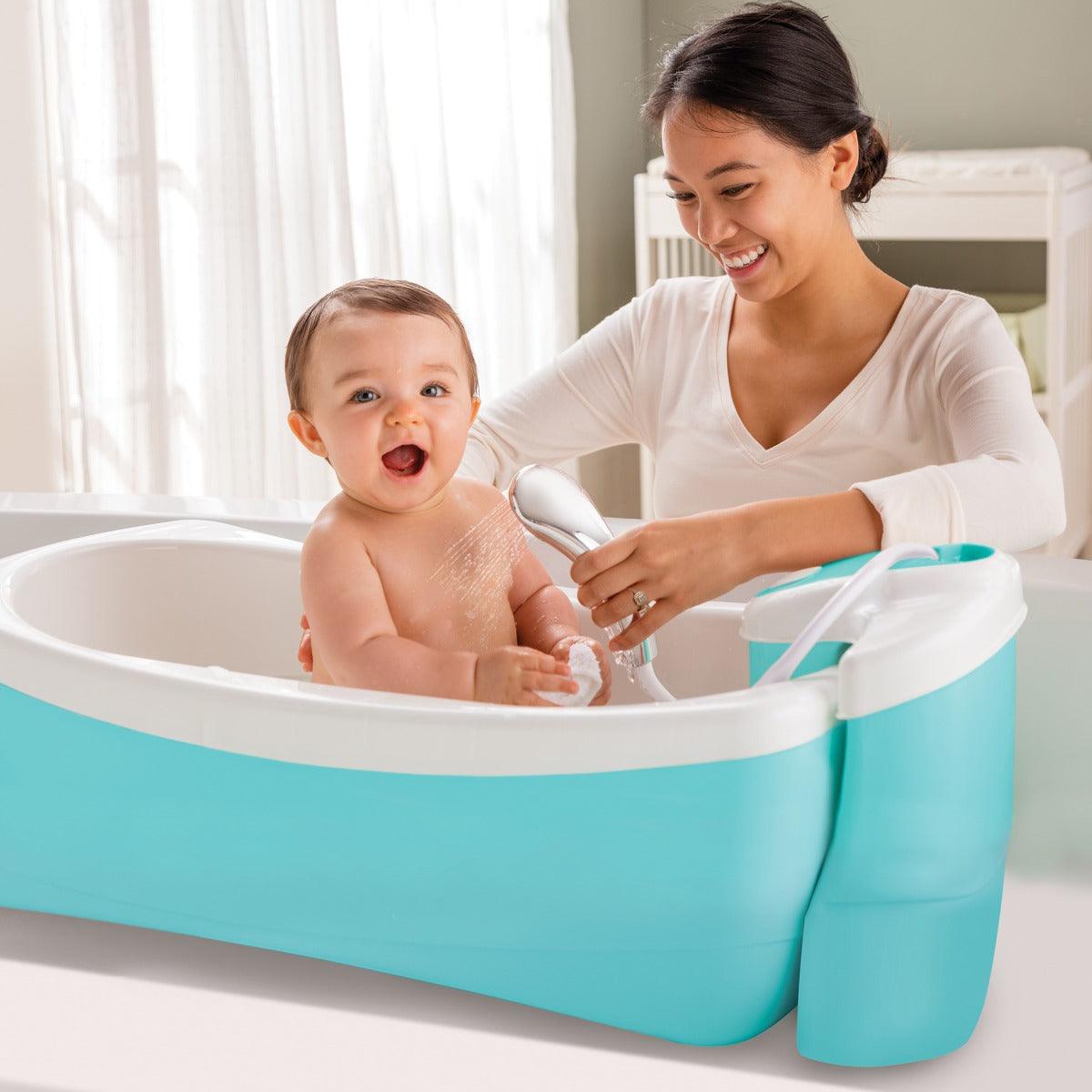 Summer Infant Lil Luxuries Refresh Bath Tub Neutral - Bath Tub For Ages 0-12 Months