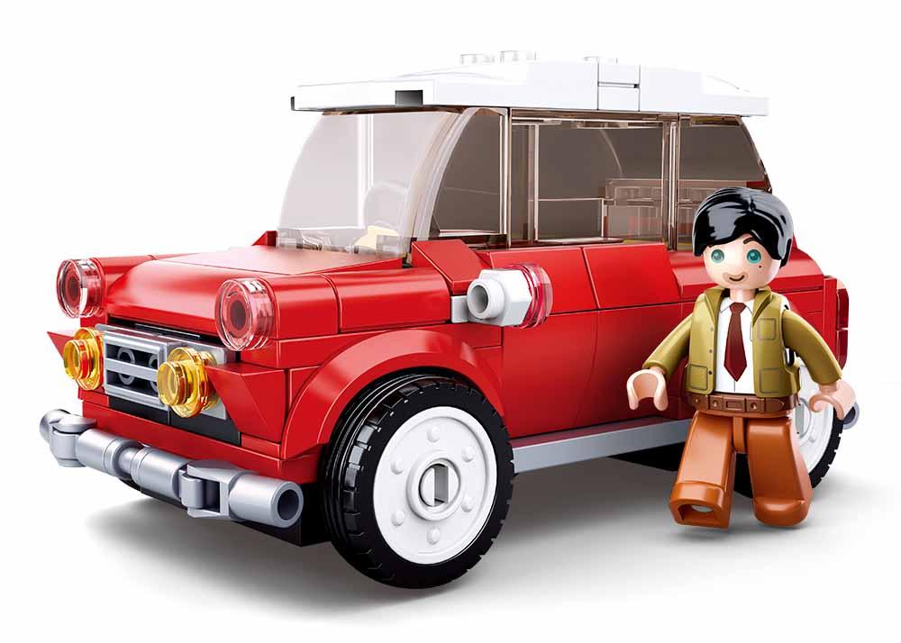 Sluban Mini Car Red Building Blocks for Ages 6+