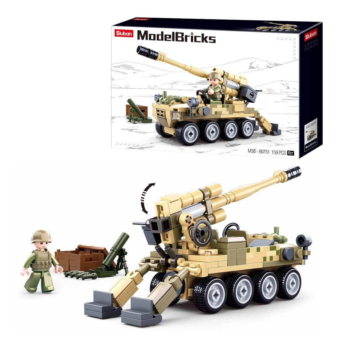 Sluban Army All Terrain Assault Vehicle Building Blocks for Ages 6+