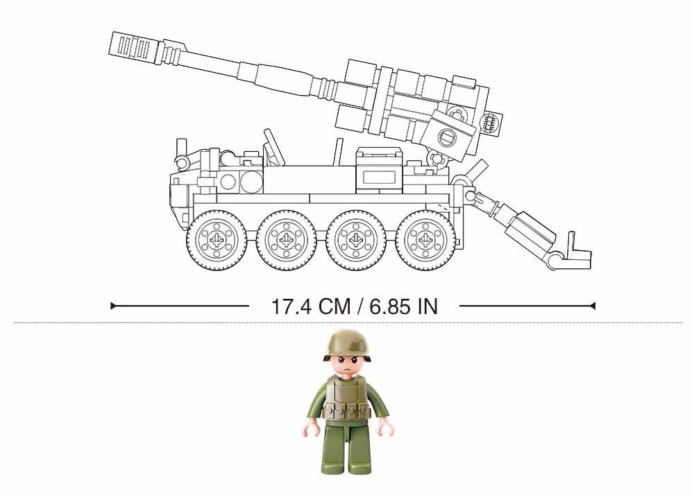 Sluban Army All Terrain Assault Vehicle Building Blocks for Ages 6+