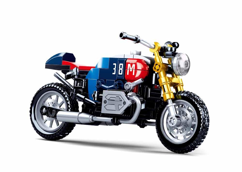 Sluban Cafe Racer Motorcycle Building Blocks for Ages 6+