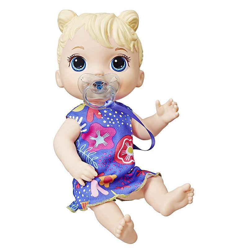 Baby Alive Baby Lil Sounds: Interactive Blonde Hair Baby Doll, Kids Ages 3 & Up, Makes 10 Sounds, with Pacifier