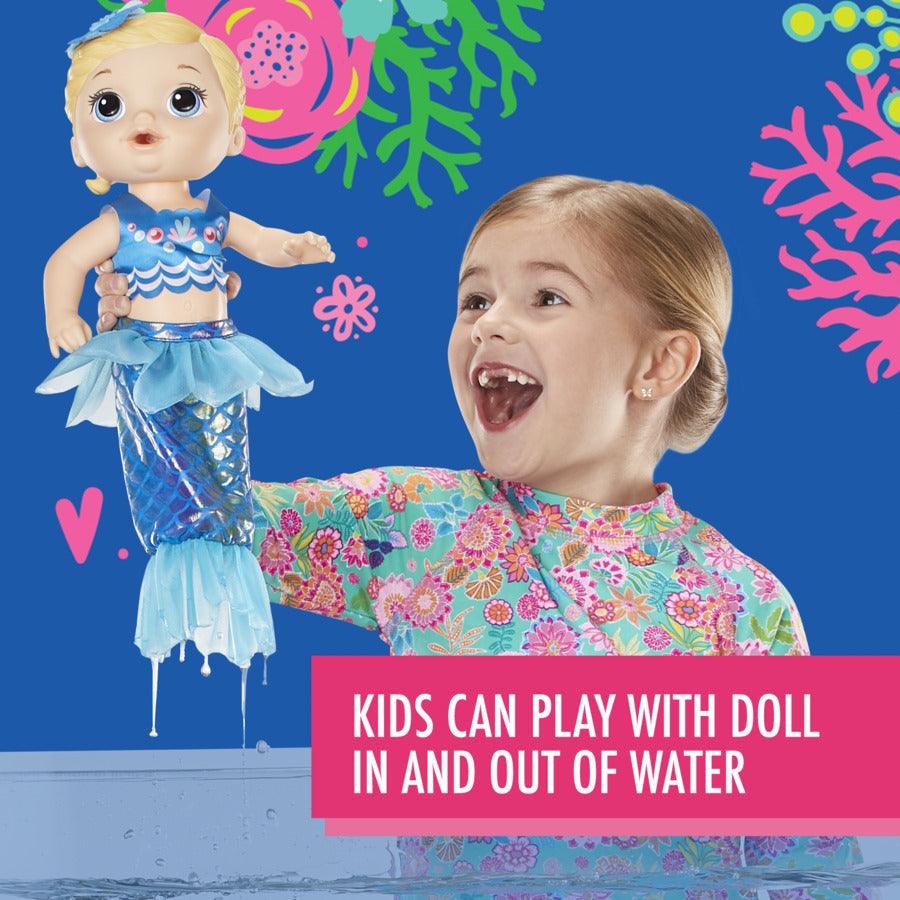 Baby Alive Shimmer & Splash Mermaid, with Blonde Hair