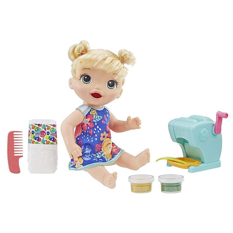 Baby Alive Snackin' Shapes Baby Doll That Eats and ‚Äö√Ñ√∫Poops‚Äö√Ñ√π with Pasta Maker, Reusable Doll Food