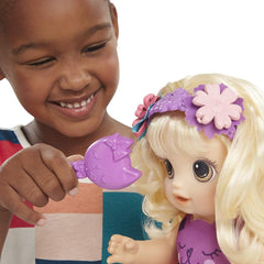 Baby Alive Snip ‚Äö√Ñ√≤n Style Baby Blonde Hair Talking Doll with Bangs That Grow, Then Get Shorter