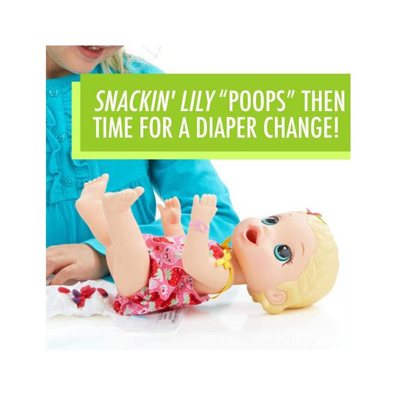 Baby Alive Snackin Lily Blonde Doll