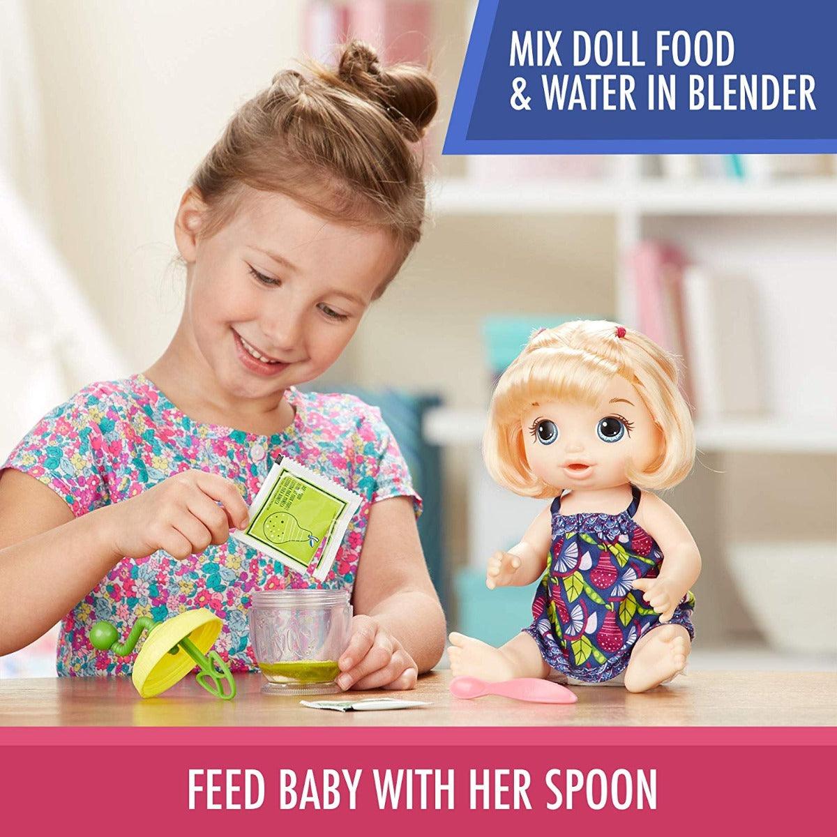 Baby Alive Sweet Spoonful's Blonde Baby Doll Girl