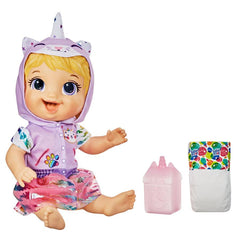 Baby Alive Tinycorns Doll, Unicorn, Accessories, Drinks, Wets, Blonde Hair Toy For Kids Ages 3 Years And Up