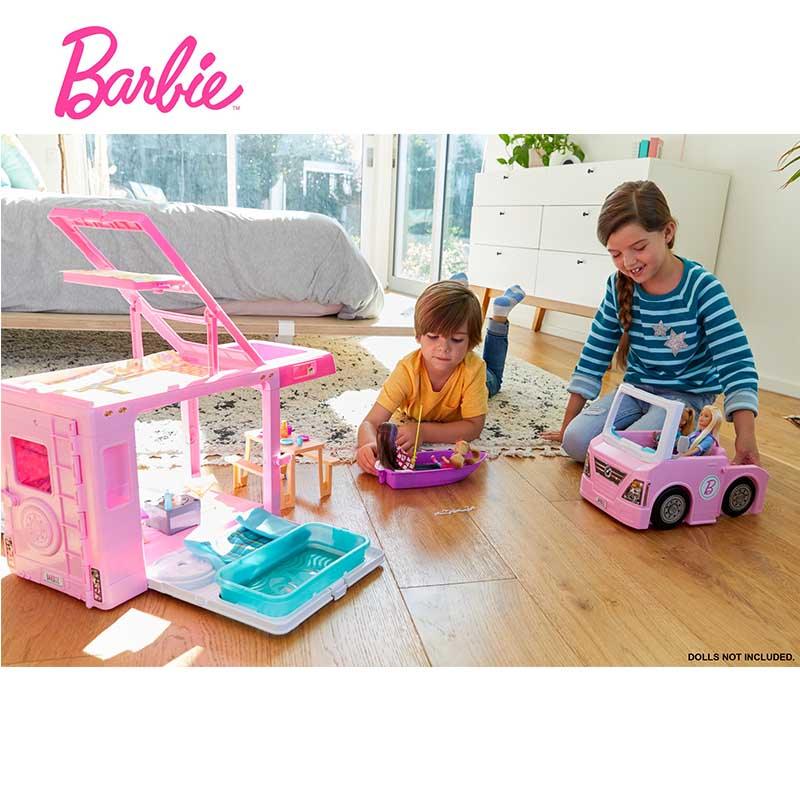 Barbie 3-In-1 DreamCamper Vehicle And Accessories