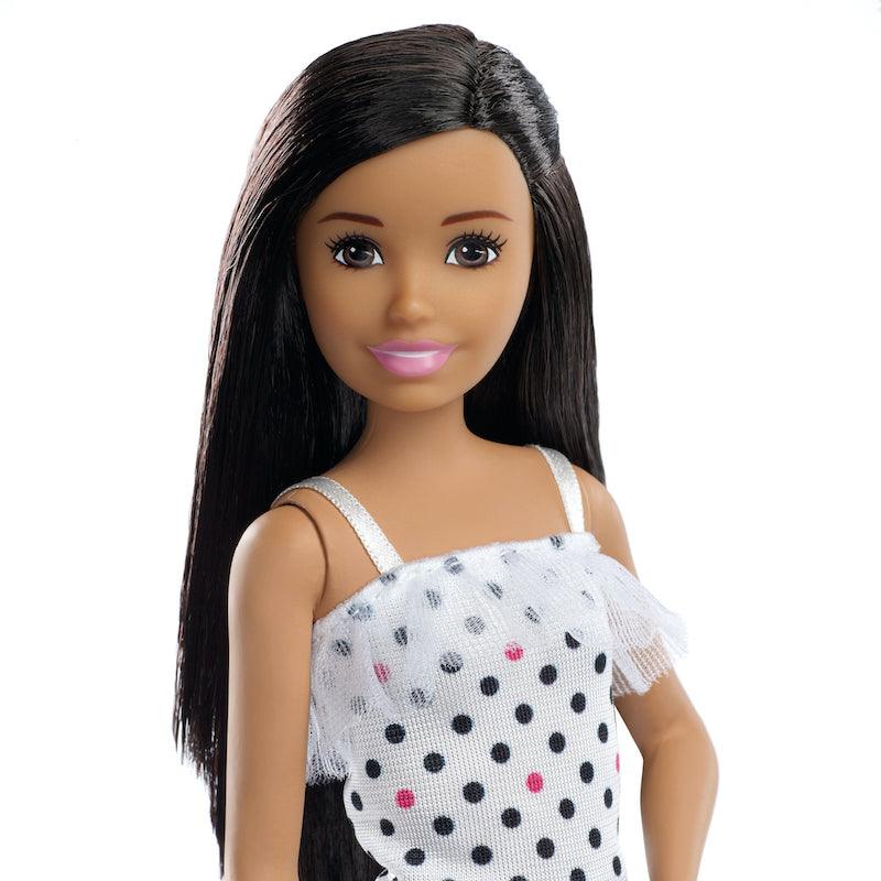Barbie Babysitting Skipper Doll, Black Hair, with Phone and Baby Bottle