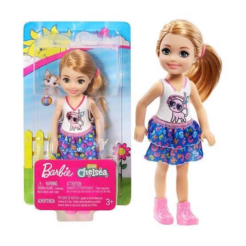 Barbie Chelsea Doll (Redhead W/Kitty Top)