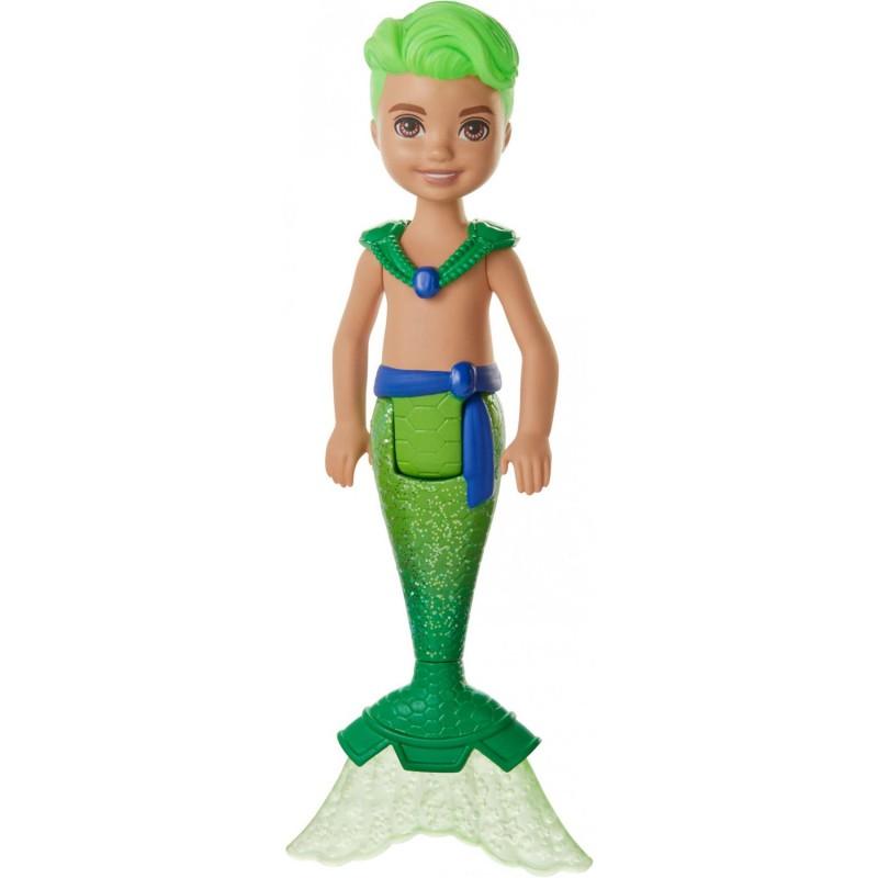Barbie Chelsea Mermaid 6, Green Hair Doll