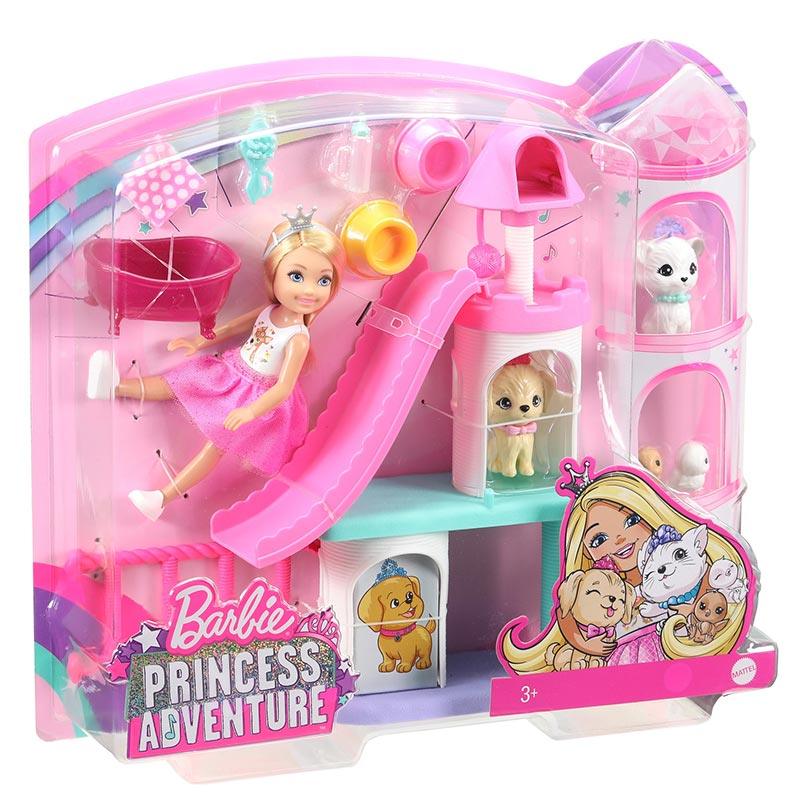 Barbie princess adventure hot sale doll and playset