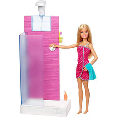 Barbie Doll & Shower Playset