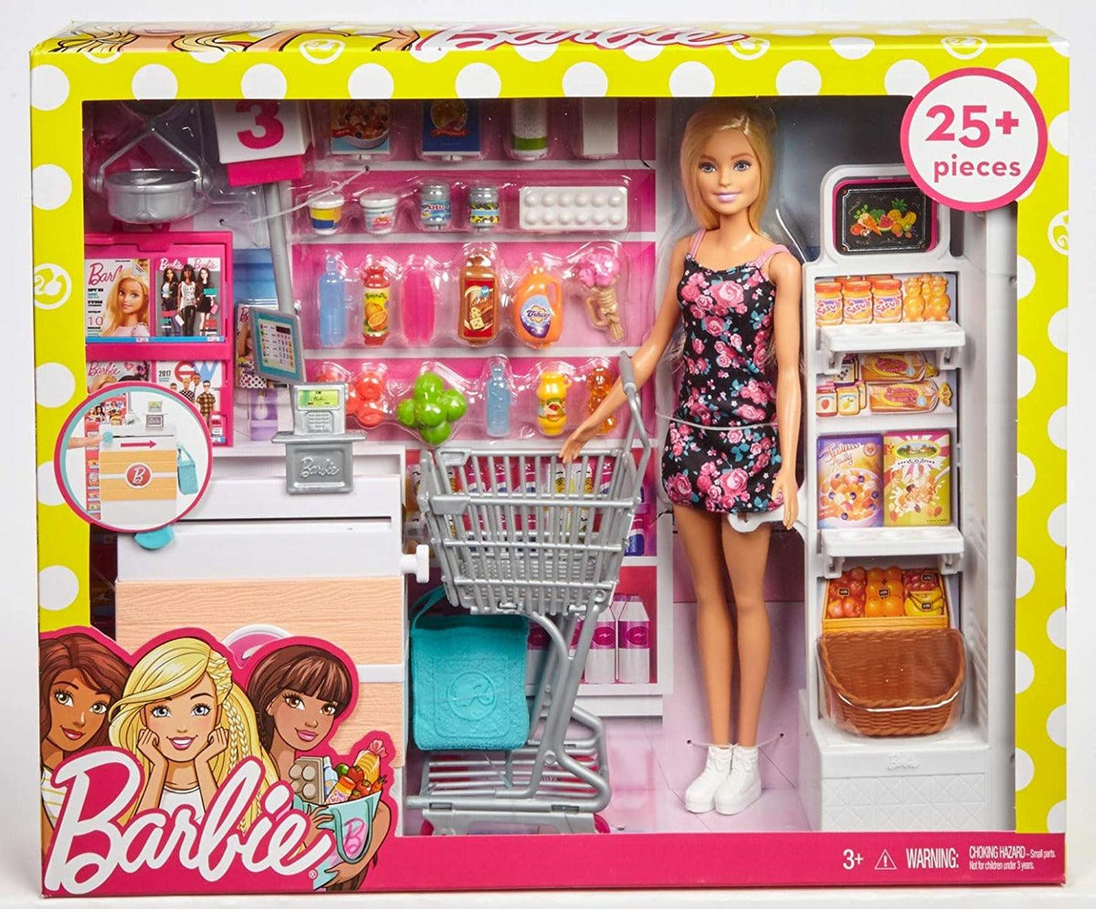 Barbie Doll with Super Market Playset