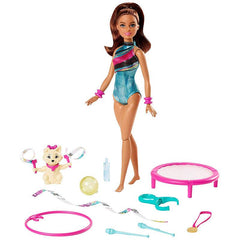Barbie Dreamhouse Adventures Spin ‚Äö√Ñ√≤n Twirl Gymnast Doll and Playset