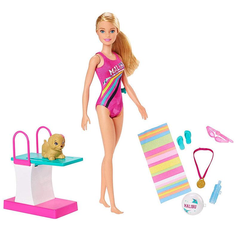Barbie Dreamhouse Adventures Swim ‚Äö√Ñ√≤N Dive Swimmer Doll and Accessories