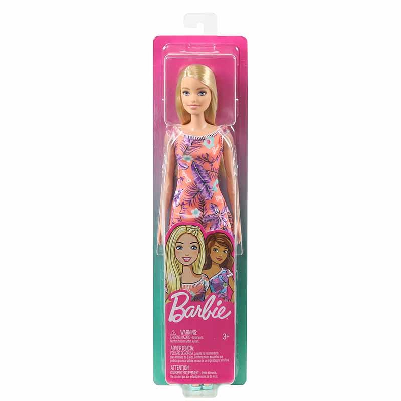 Barbie Flower Dresses - Pink Dress and Blonde Hair Doll