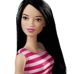 Barbie Glitz Doll (Pink Stripe Ruffle Dress)