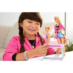 Barbie Gymnastics Coach Dolls and Playset