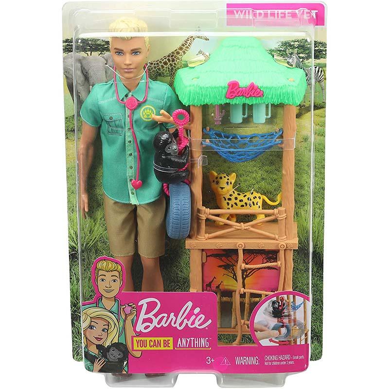 Barbie Ken Careers Playset - Wild Life Vet Doll