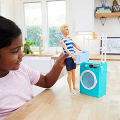 Barbie Ken Doll - with Laundry Playset