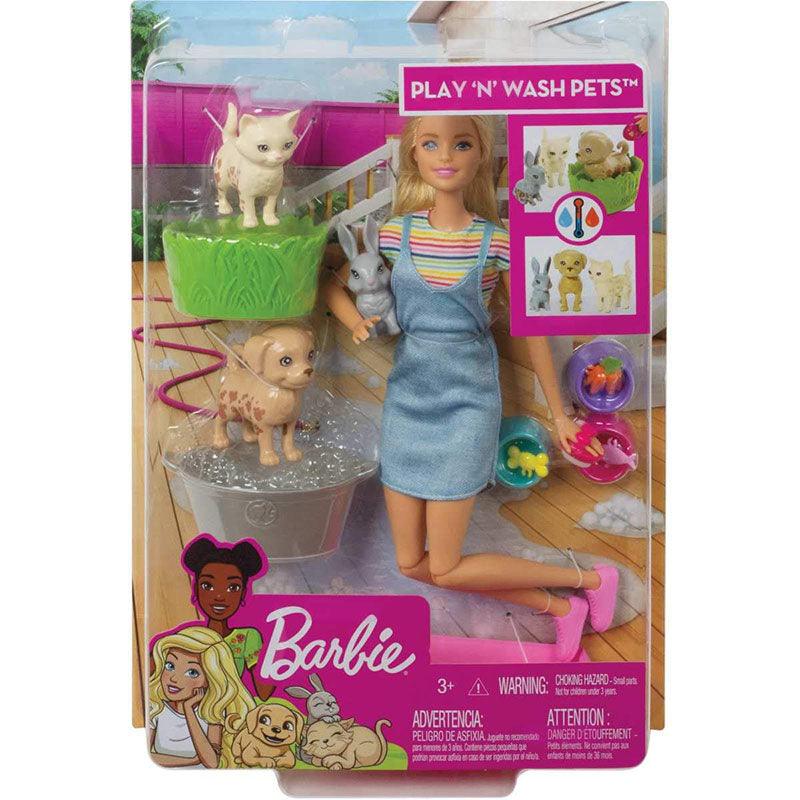 Barbie Plan ‚Äö√Ñ√≤N' Wash Pets Doll and Playset