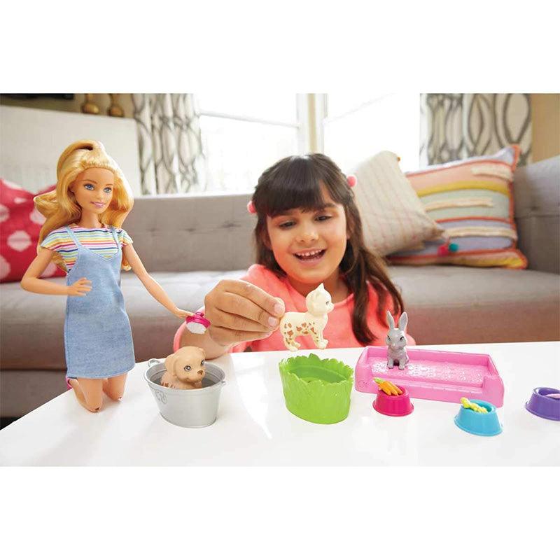 Barbie Plan ‚Äö√Ñ√≤N' Wash Pets Doll and Playset