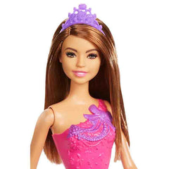 Barbie Princess Doll Brown Hair And Purple Dress