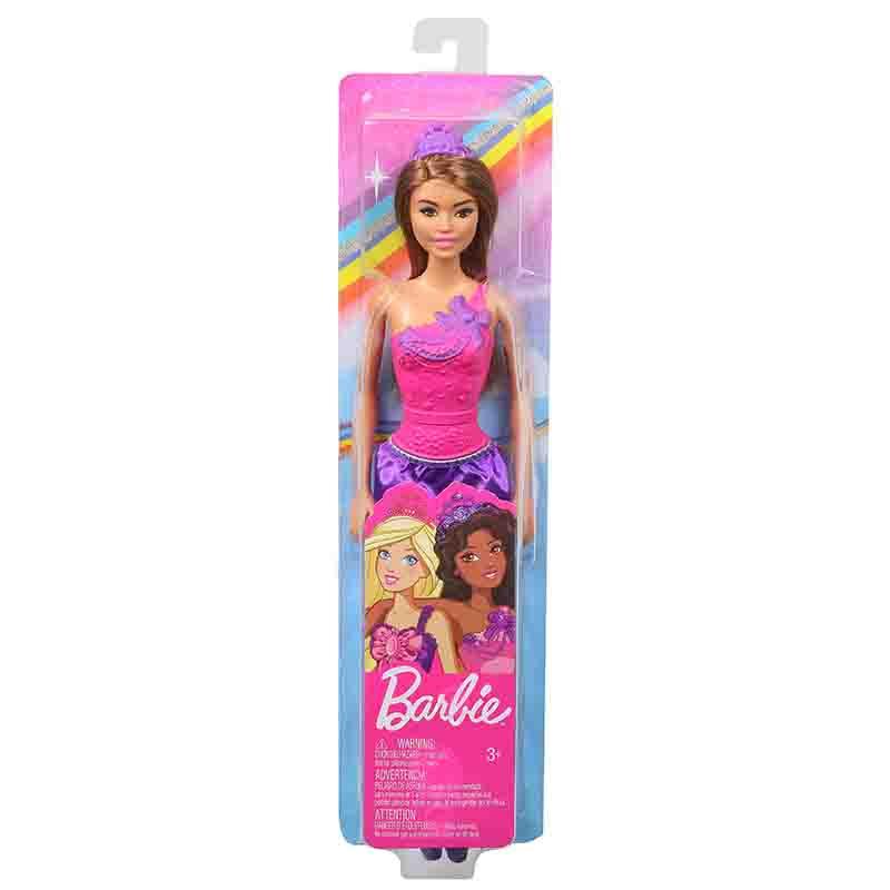 Barbie Princess Doll Brown Hair And Purple Dress