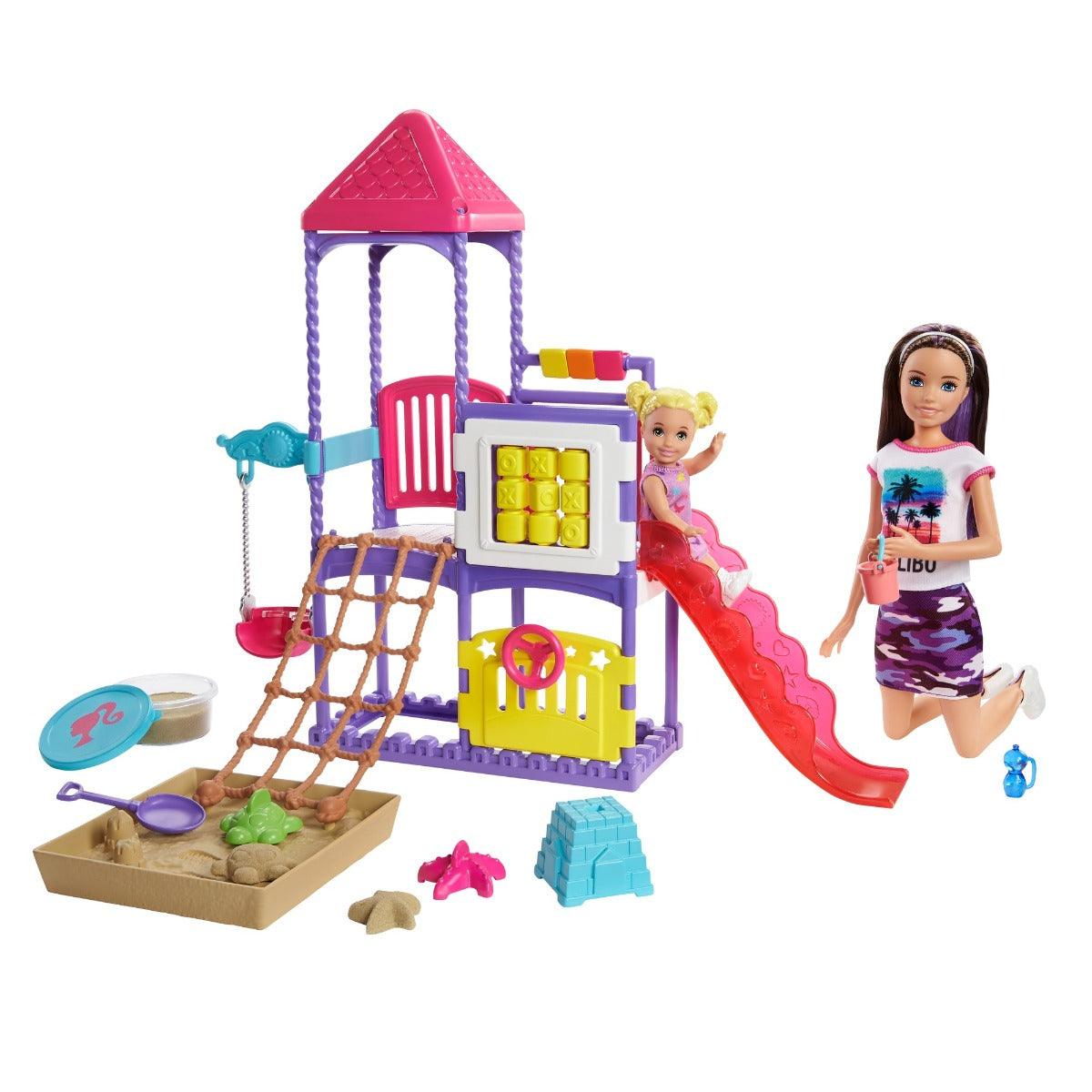 Barbie Skipper Babysitters Climb 'N Explore Playground Dolls And Playset